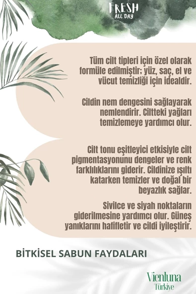 Özel Üretim El Yapımı %100 Vücut Saç Lüks Doğal Ferah Kokulu Cilt Dostu Mardin Bıttım Sabunu 5 Adet - 3