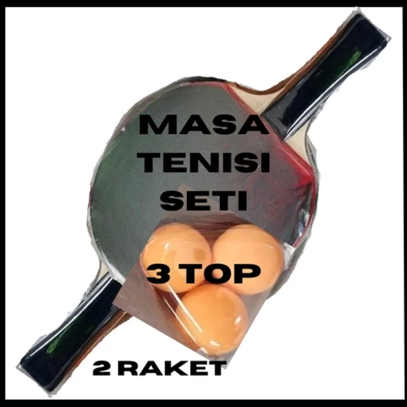 Uyguna-Yakala 2 Raket + 3 Top Masa Tenisi Seti-MLZ.349