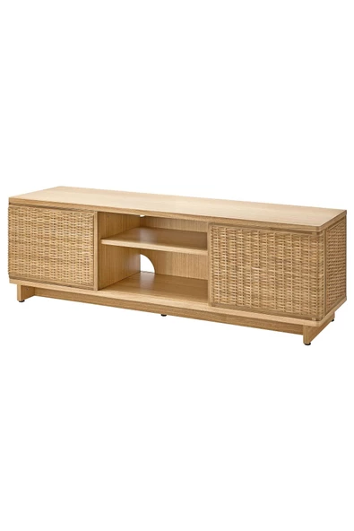 Tv Sehpası, Rattan, 157x41x49 cm