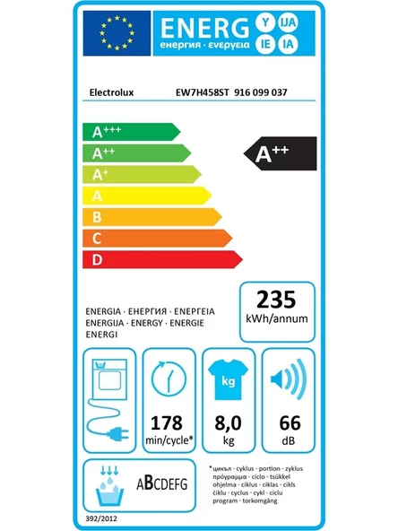 Electrolux EW7H458ST PerfectCare 700 8 kg Isı Pompalı Kurutma Makinesi - 6