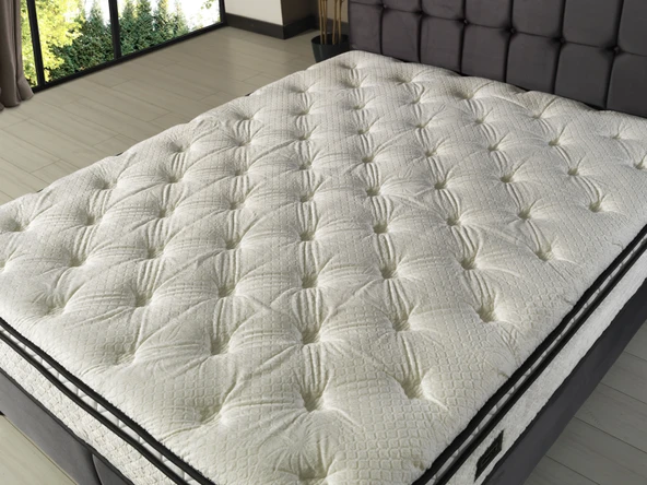 Yatakcım Luvita Ultra Full Ortopedik Pedli Tavşan Tüyü Yatak (Antrasit) - 2