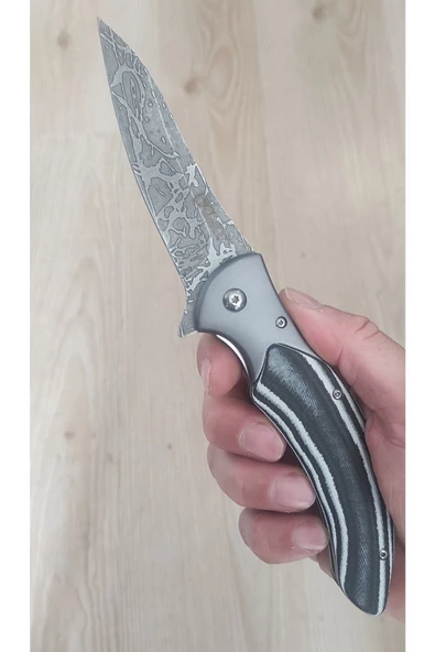 CRKT Spites Damas İşlemeli Çakı - Resim 2