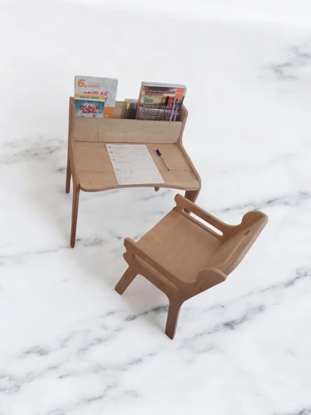 MukoToys Montessori Çocuk Etkinlik Masa Sandalye Seti 2-10 Yaş İçin - 2