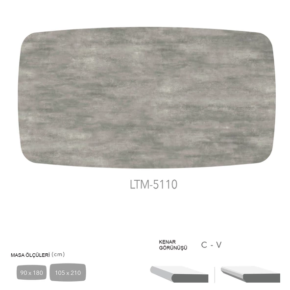 CDF Masa Tablası 105X210 - DCLTM5110