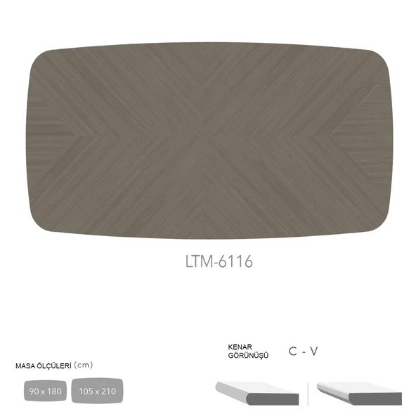 CDF Masa Tablası 105X210 - DCLTM6116 ürün görseli 1