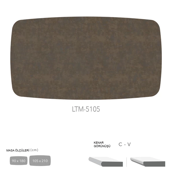 CDF Masa Tablası 105X210 - DCLTM5105
