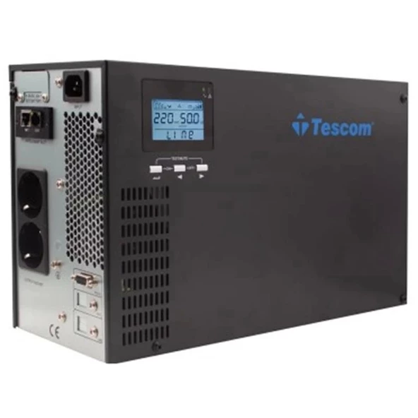 ONTECH - Tescom Cl-101 1kva 1f/1f (3x9ah) + Snmp Yandan Ekranlı Onlıne Ups (kgys Cihazıdır)