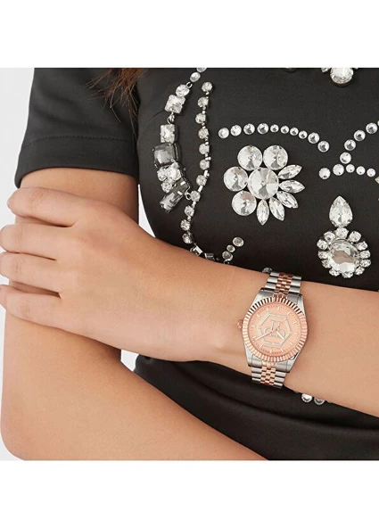 Philipp Plein PW2BA0423 Rose Gold Metalik Gri Kadın Kol Saati - 4
