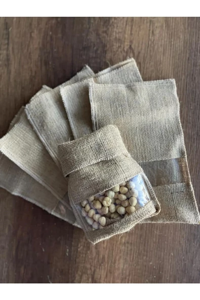 22x35 cm Şeffaf Pencereli 2 Kg Jüt Çuval - 3