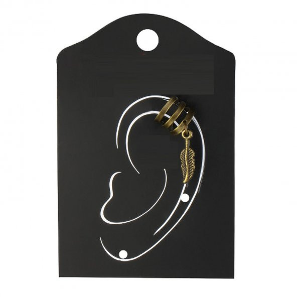 KL-AR-ZAMAK OBJE EAR CUFF KÜPE YAPRAK