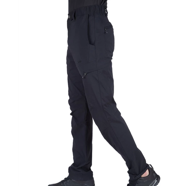 Taktikal Outdoor Pantolon - Su İtici Kumaş - Kargo Cepli - Betula - Siyah - 2