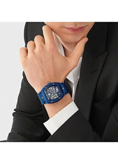 Philipp Plein PWVBA0323 Lacivert Erkek Kol Saati - 3