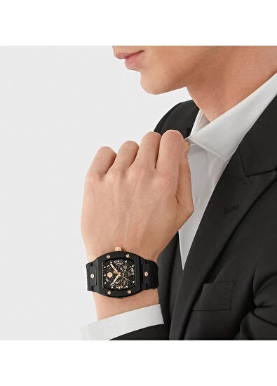 Philipp Plein PWVBA0523 Siyah Çelik Erkek Kol Saati - 5