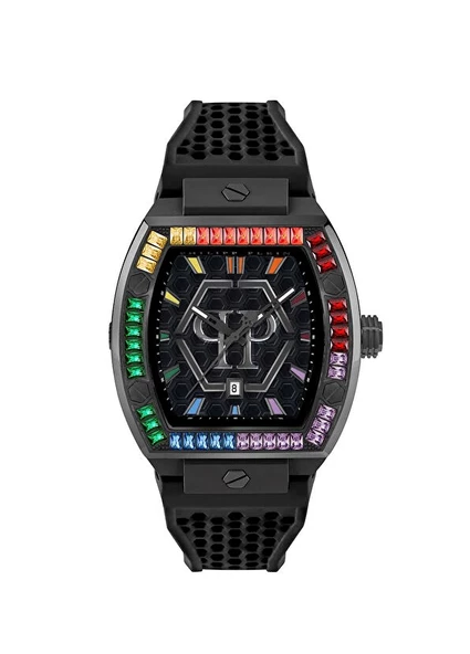 Philipp Plein PWPUA0324 Siyah Silikon Erkek Kol Saati
