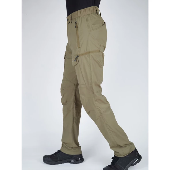 Taktikal Outdoor Pantolon - Su Kaydırıcı Kumaş - Kargo Cepli - İnnox - Haki - 2