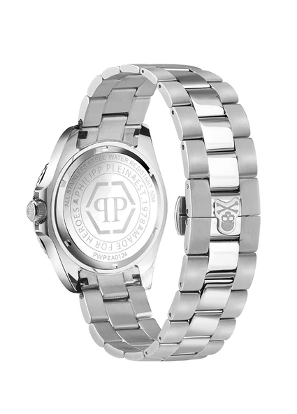 Philipp Plein PWPZA0124 Metalik Gri Çelik Erkek Kol Saati - 3
