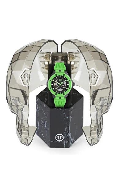 Philipp Plein PWPFA0624 Yeşil Çelik Erkek Kol Saati - 5