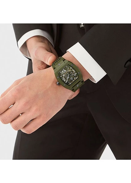 Philipp Plein PWVBA0223 Yeşil Erkek Kol Saati - 3