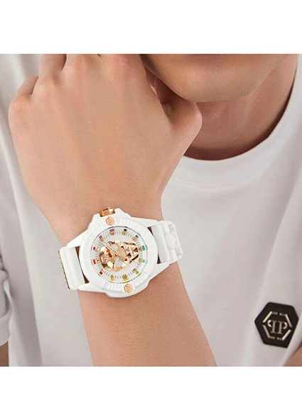 Philipp Plein PWUBA0123 Beyaz Erkek Kol Saati - 4