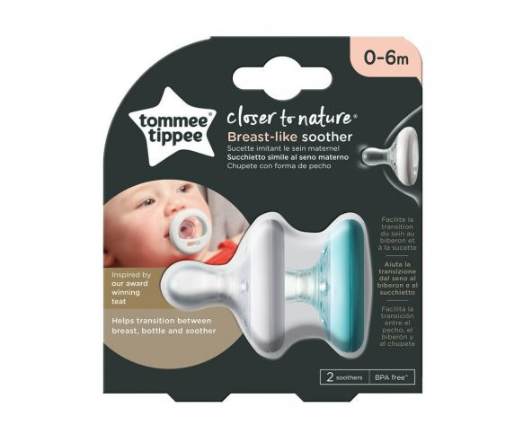 Tommee Tippee 2x Breastlike Emzik 0-6 Ay