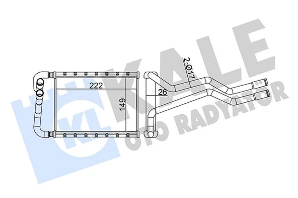 KALORİFER RADYATÖRÜ HYUNDAI SANTA FE 2.2L D4EB CRDİ 06-12 - ALEMİNYUM