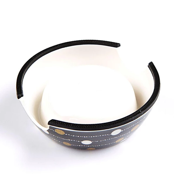 Bobo Kedi Köpek Mama ve Su Kabı BO-3139G(A5) 150 ML Siyah - Resim 3