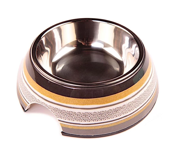 Bobo Kedi Köpek Mama ve Su Kabı BO-3139G(A5) 150 ML Kahve