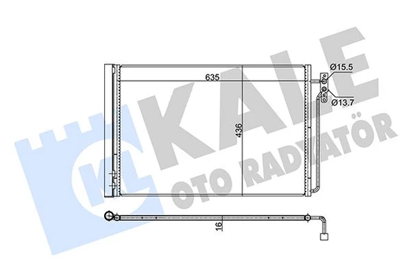 KLIMA RADYATORU 306D1 M62 B44 RANGE ROVER 3 VOGUE L322 02 15