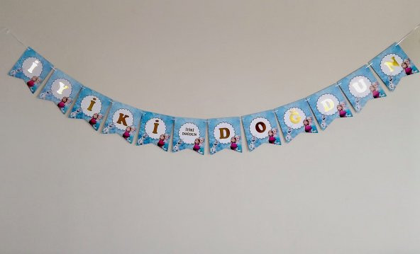 Elsa Frozen Temalı İyi Ki Doğdun Banner Yazı - 2