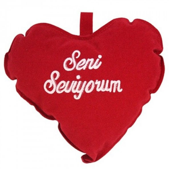 Seni Seviyorum Mini Kalp Yastık 12x12 cm