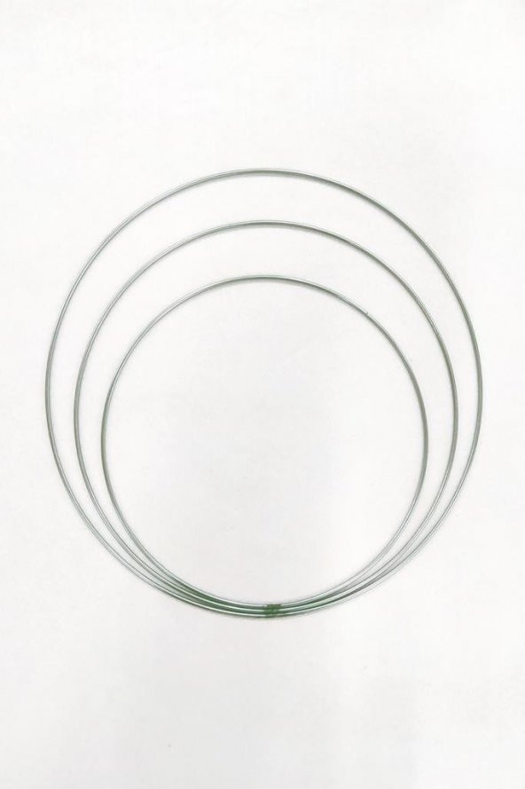 Makrome Halkası Metal Düş Kapanı Farklı Boylarda 3lü Set