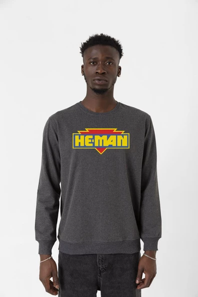 He Man Logo Füme Erkek 2ip Sweatshirt ürün görseli