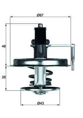 TERMOSTAT 84 C MERCEDES S-CLASS M116 M117 W126 C126