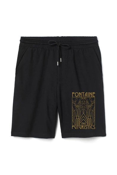 Bioshock Fontaine Futuristics Erkek Siyah Şort