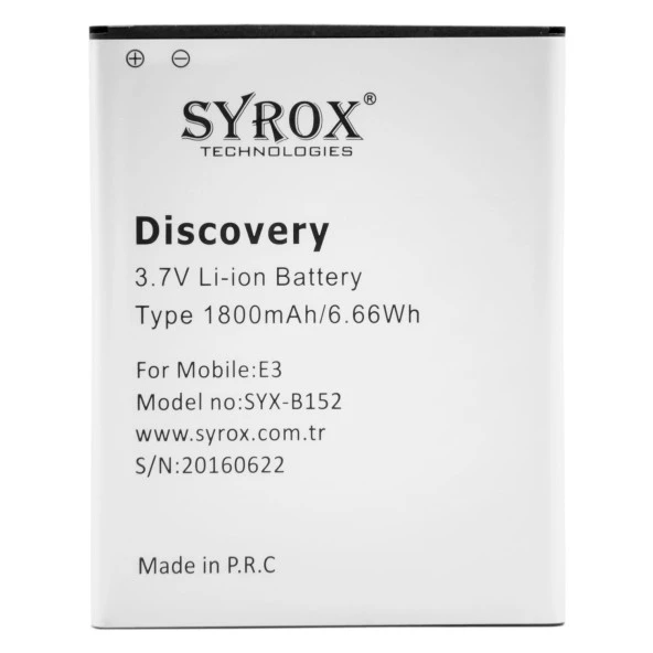 Syrox General Mobile Discovery 1 Batarya B152