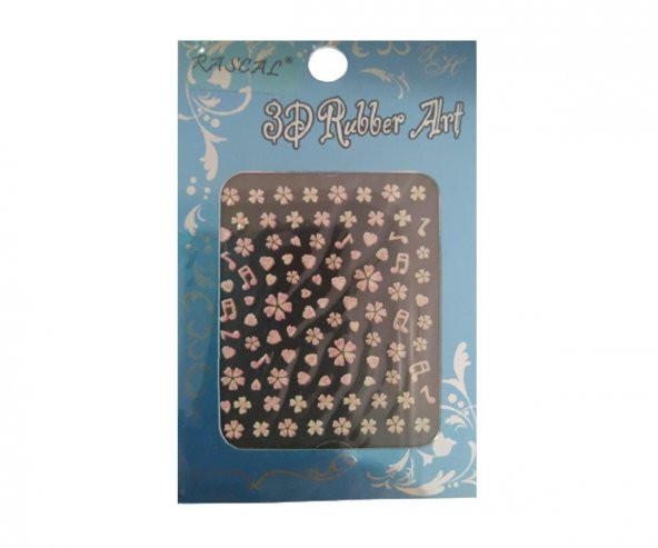 Rascal 3D Rubber Art Tırnak Sticker