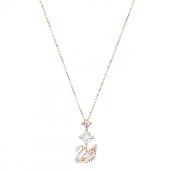 5473024 Swarovski Kolye Dazzling Swan:Necklace Y Czmo/Ros