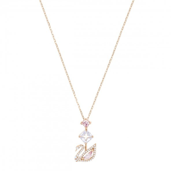 5473024 Swarovski Kolye Dazzling Swan:Necklace Y Czmo/Ros - 2