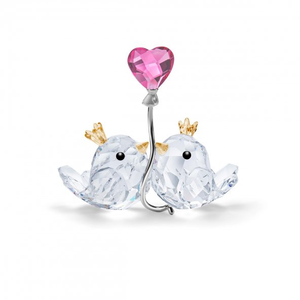 5492226 Swarovski Biblo Crystal Moments Love Birds Pink Heart