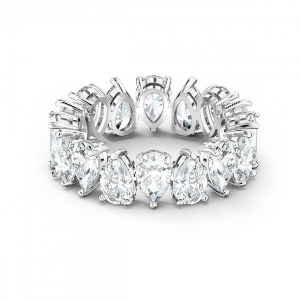5572825 Swarovski Yüzük Vıttore-Rıng Pear Czwh-Rhs 52