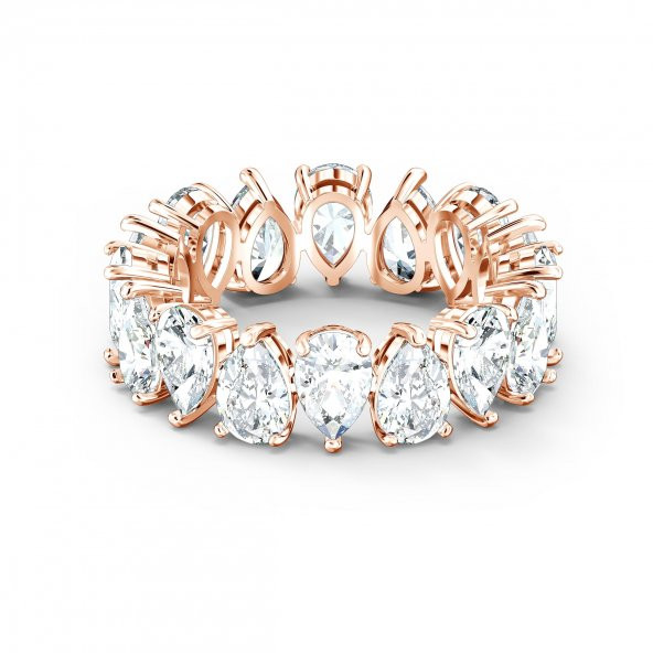 5585425 Swarovski Yüzük Vıttore-Rıng Pear Czwh-Ros 2 55 - 1