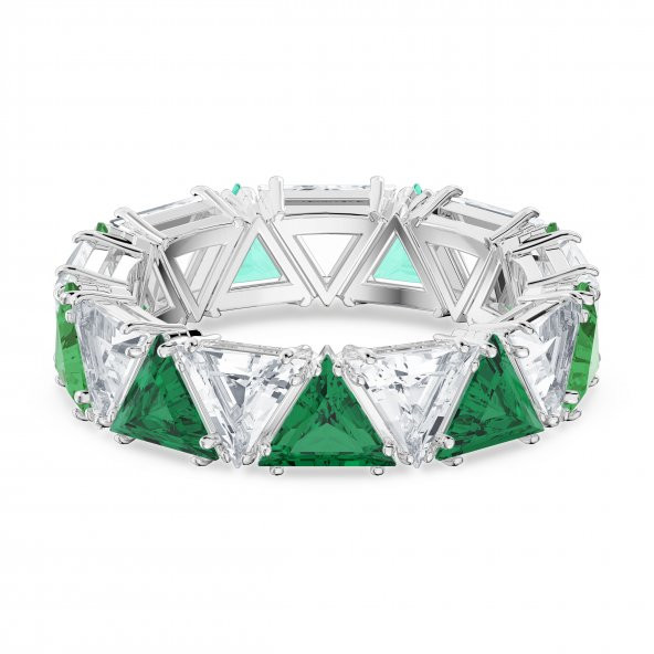 5608529 Swarovski Yüzük Millenia:Ortyx Band Ring GREEN Rhodium shiny Dark Multi 58