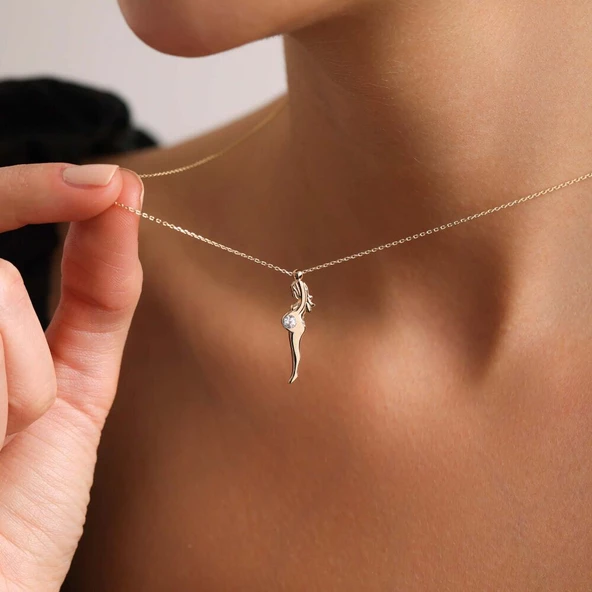 Hamile Kadın Kolye 14 Ayar ürün görseli 1