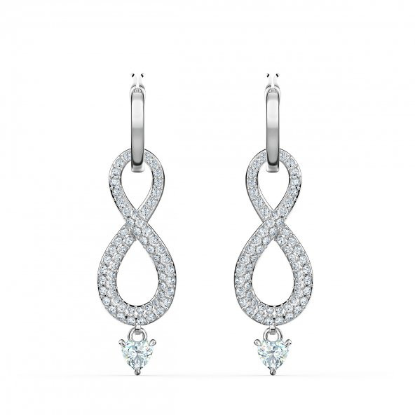 5520578 Swarovski Küpe Swa İnfinity-Pe Cry-Czwh-Rhs