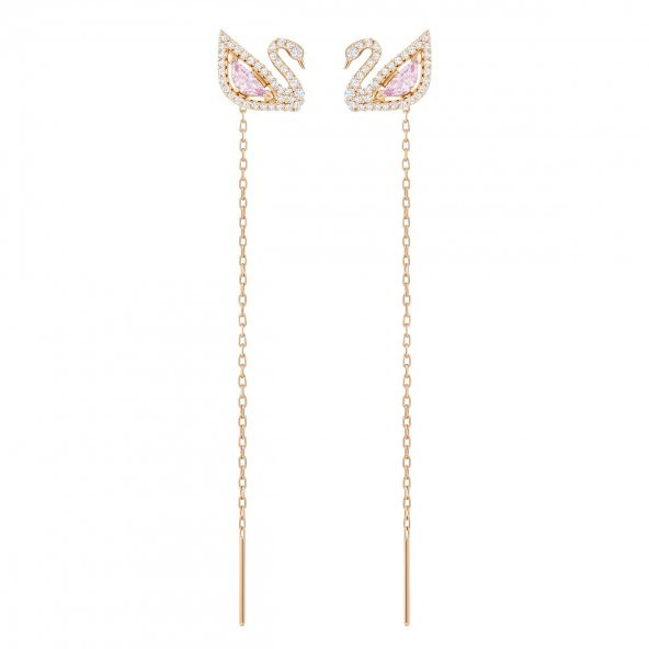 5469990 Swarovski Küpe Dazzling Swan:Pe Lng Czmo/Ros - Resim 2
