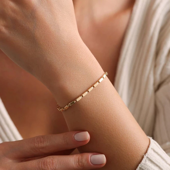 İtaly Altın Bileklik Fate Unisex - 2