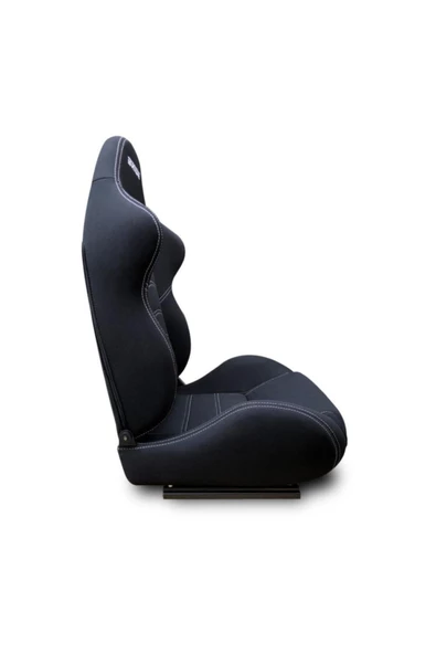 Spor Koltuk Bride Kumaş Yarış Koltuğu Siyah Beyaz Dikişli 1 Takım 2 Adet - 3