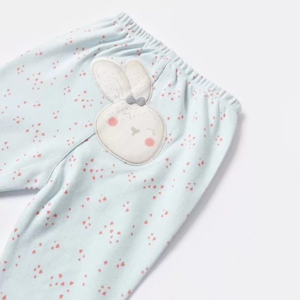 Pretty Ears Bunny Patikli Pantolon  Mint - Resim 5