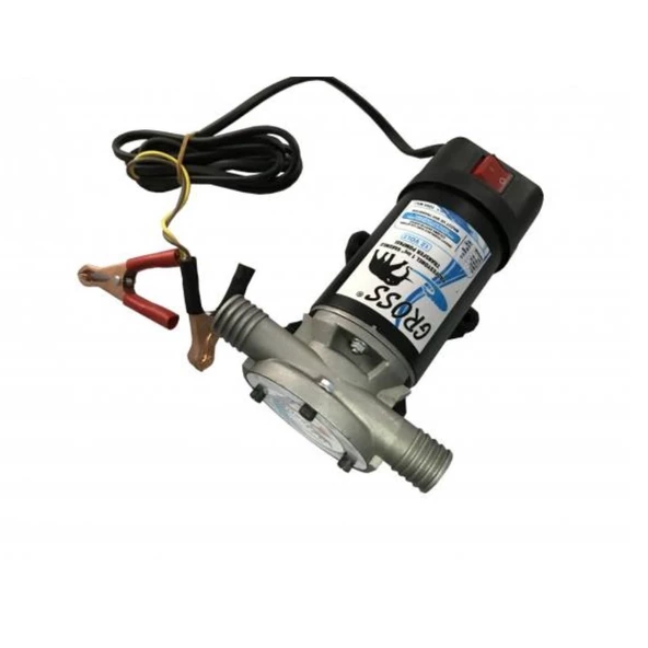 Gross 1 Inc Dıştan Çıkış Mazot ve Sıvı Aktarım Pompası 24 Volt - Resim 2