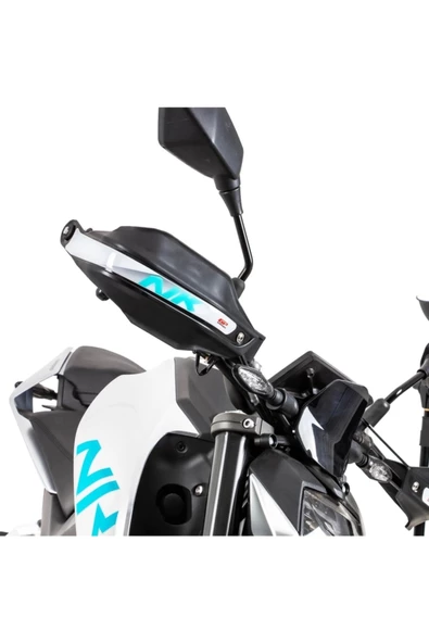 GP Kompozit CF Moto 250 NK 2018-2022 Uyumlu Plastik Elcik Koruma Siyah TURKUAZ - 2
